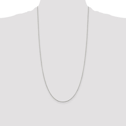 Sterling Silver 1.4mm Flat Oval Cable Chain