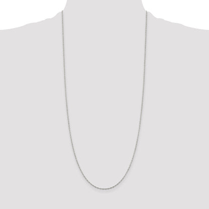 Sterling Silver 1.4mm Flat Oval Cable Chain