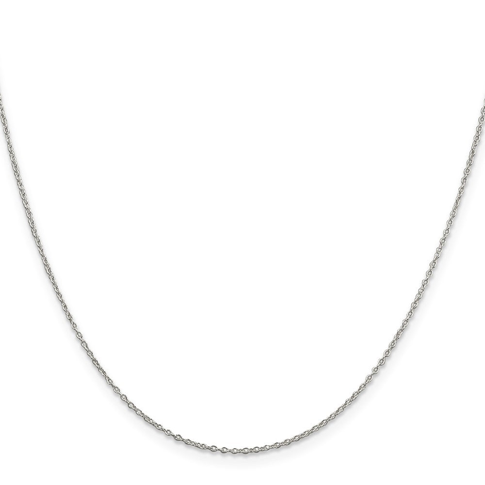 Sterling Silver 1.10mm Forzantine Cable Chain w/4in ext.