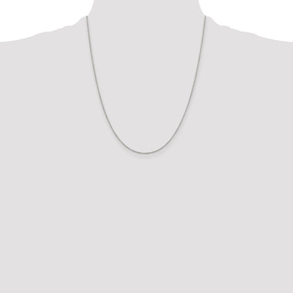 Sterling Silver 1.10mm Forzantine Cable Chain w/4in ext.