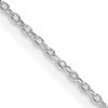 Sterling Silver Rhodium-plated 1.1mm Forzantine Cable Chain