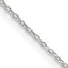 Sterling Silver 1.10mm Forzantine Cable Chain w/2in ext.