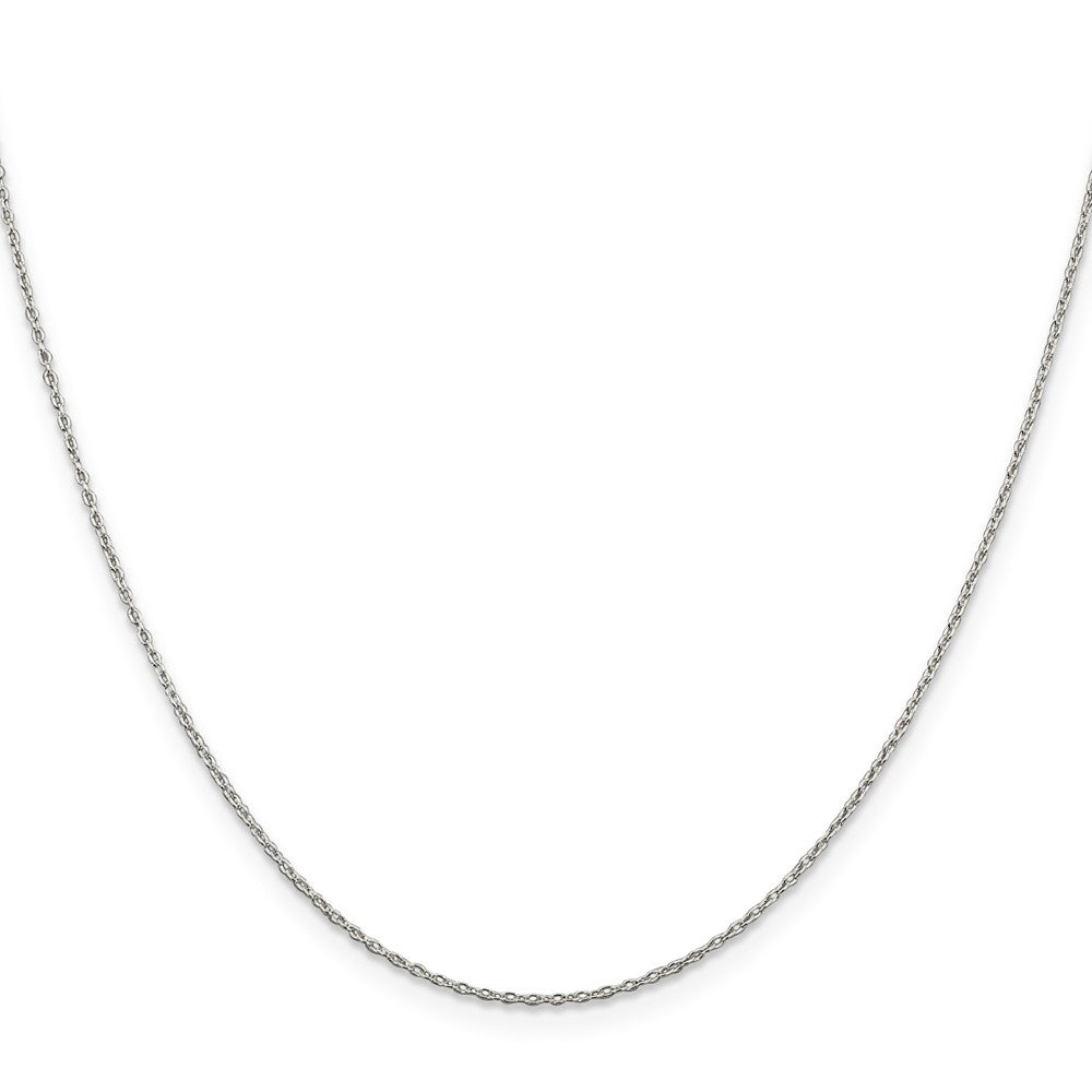 Sterling Silver 1.30mm Forzantine Cable Chain w/4in ext.
