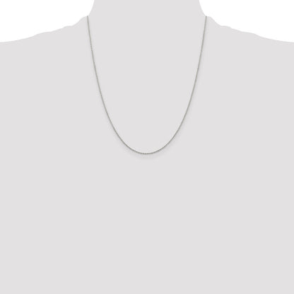 Sterling Silver 1.30mm Forzantine Cable Chain w/4in ext.