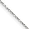 Sterling Silver 1.30mm Forzantine Cable Chain w/4in ext.