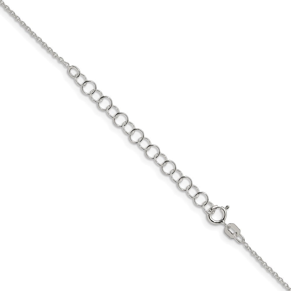Sterling Silver 1.30mm Forzantine Cable Chain w/2in ext.