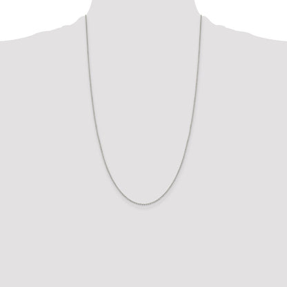 Sterling Silver 1.25mm Diamond-cut Forzantine Cable Chain