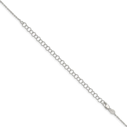 Sterling Silver 1.25mm Diamond-cut Forzantine Cable Chain w/4in ext.