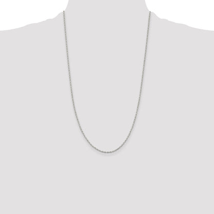 Sterling Silver 1.3mm Elongated Box Chain
