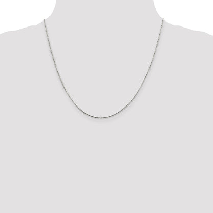 Sterling Silver 1mm Oval Box Chain