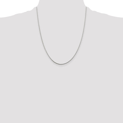 Sterling Silver 1mm Oval Box Chain