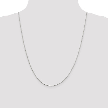 Sterling Silver 1mm Oval Box Chain