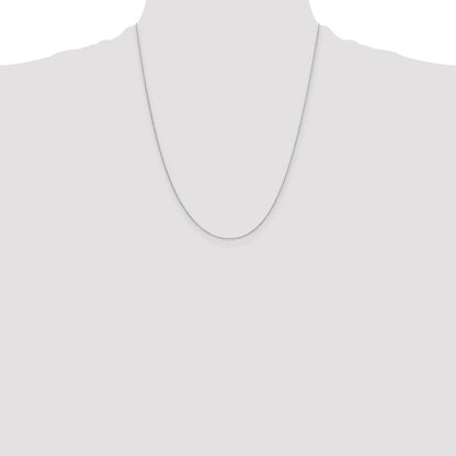 Sterling Silver 1mm Rhodium-plated Cable Chain