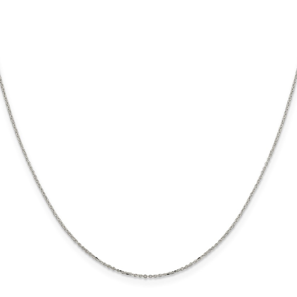 Sterling Silver 1mm 8 Sided D/C Cable Chain w/2in ext.