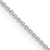 Sterling Silver 1mm 8 Sided D/C Cable Chain w/4in ext.