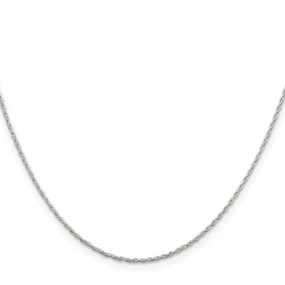Sterling Silver 1.25mm Loose Rope Chain w/2in ext.