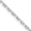 Sterling Silver 1.65mm Diamond-cut Long Link Cable Chain