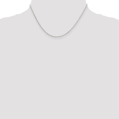 Sterling Silver 1.4mm Diamond-cut Rolo Chain