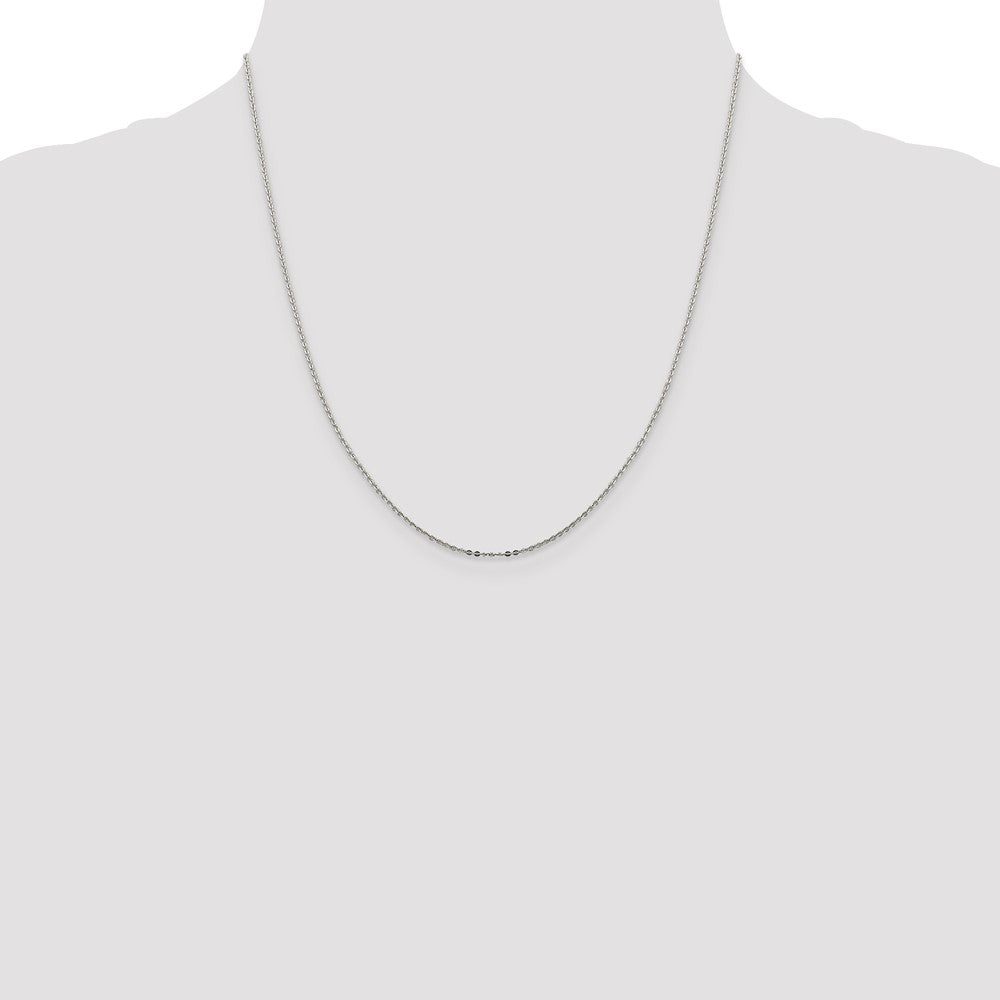 Sterling Silver .9mm Flat Link Cable Chain