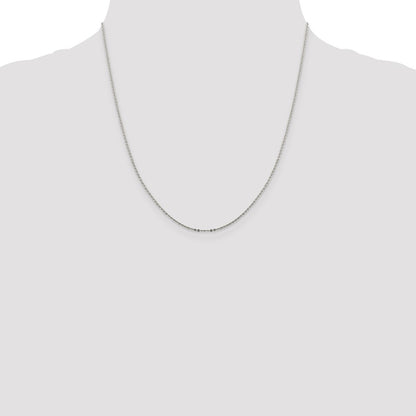 Sterling Silver .9mm Flat Link Cable Chain