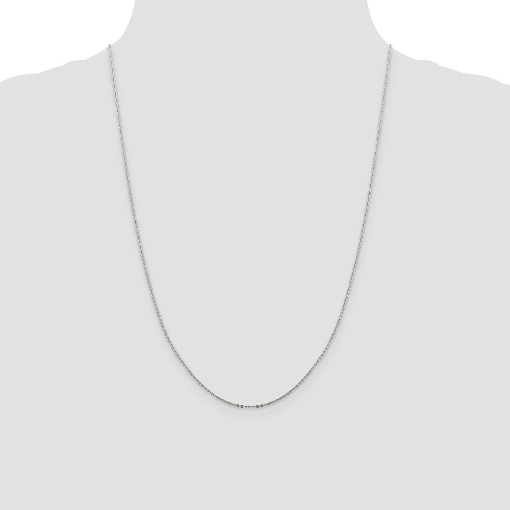Sterling Silver .9mm Flat Link Cable Chain