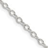 Sterling Silver 2.5mm Flat Open Oval Cable Chain