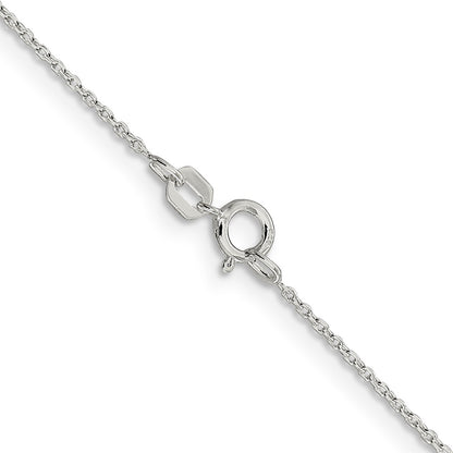 Sterling Silver .95mm Diamond-cut Forzantine Cable Chain