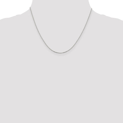 Sterling Silver .95mm Diamond-cut Forzantine Cable Chain