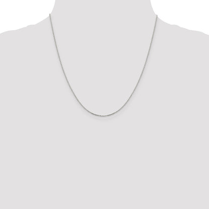 Sterling Silver .95mm Diamond-cut Forzantine Cable Chain