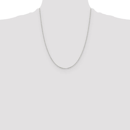Sterling Silver .95mm Diamond-cut Forzantine Cable Chain
