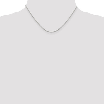 Sterling Silver 1.4mm Diamond-cut Forzantine Cable Chain
