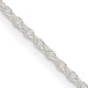 Sterling Silver 1.45mm Forzantine Cable Chain w/2in ext.