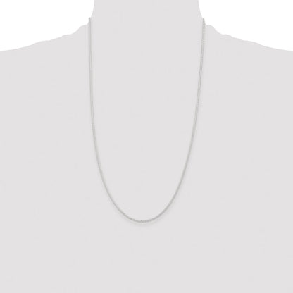 Sterling Silver 1.85mm Diamond-cut Forzantine Cable Chain