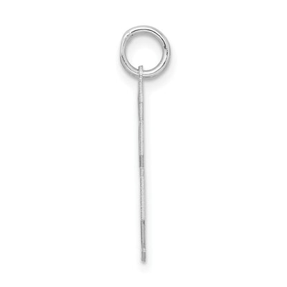 Sterling Silver/Rhodium-plated Satin Number 28 Charm