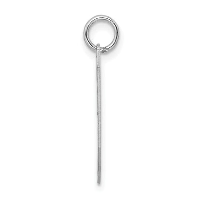 Sterling Silver/Rhodium-plated Satin Number 30 Charm