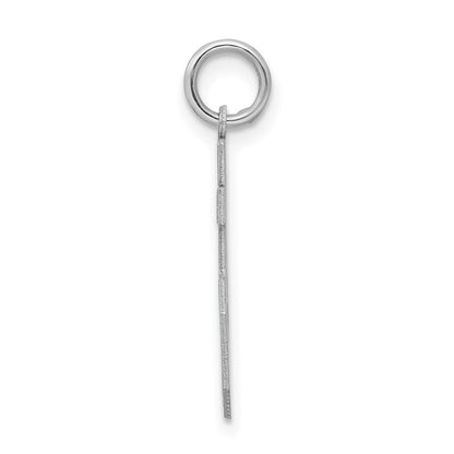 Sterling Silver/Rhodium-plated Satin Number 55 Charm