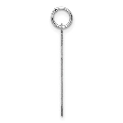 Sterling Silver/Rhodium-plated Satin Number 40 Charm