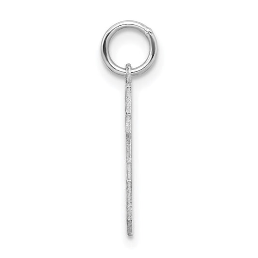 Sterling Silver/Rhodium-plated Satin Number 55 Charm