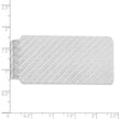 Sterling Silver Rhodium-plated Money Clip