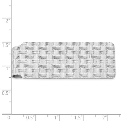 Sterling Silver Rhodium-plated Money Clip