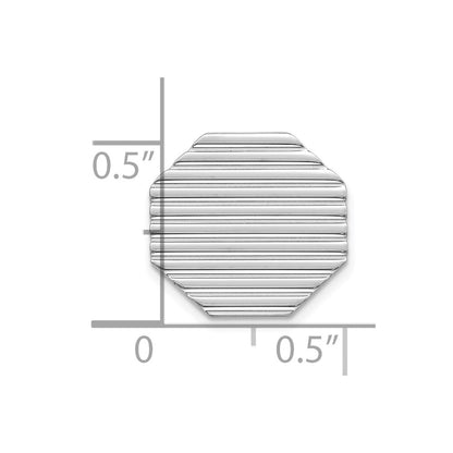 Sterling Silver Rhodium-plated Tie Tac