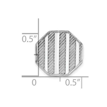 Sterling Silver Rhodium-plated Tie Tac