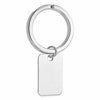 Sterling Silver Rhodium-plated Key Ring