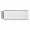 Sterling Silver Rhodium-plated Satin Front Satin Back Money Clip