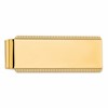 Sterling Silver Gold-plated Satin Front Satin Back Money Clip