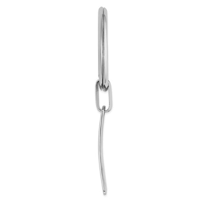 Sterling Silver Rhodium Plated Key Chain