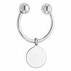 Sterling Silver Rhodium Plated Key Chain