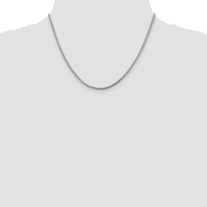 Sterling Silver 1.8mm D/C Square Franco Chain