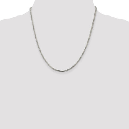 Sterling Silver 1.8mm D/C Square Franco Chain