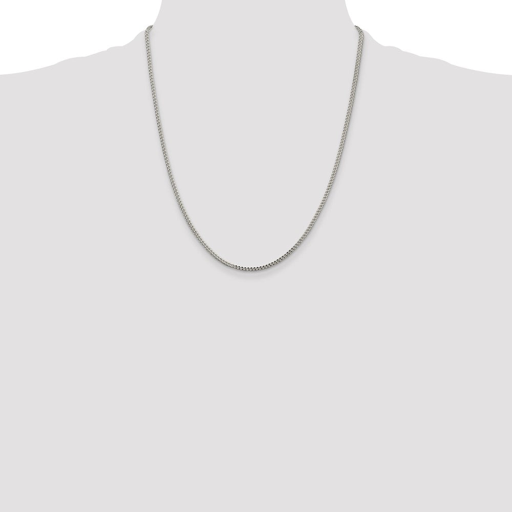 Sterling Silver 1.8mm D/C Square Franco Chain